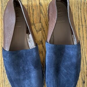 Brunello Cucinelli Dual-Tone Leather and Suede Loafers espadrilles